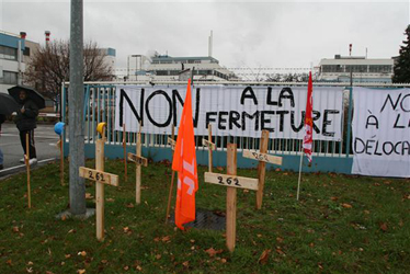 Clariant-Beschftigte in Frankreich im Streik